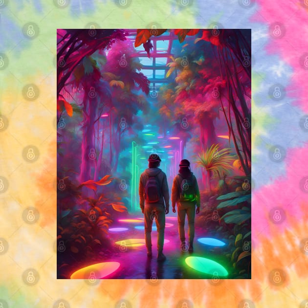 Out of this World - Virtual Reality Neon Jungle by Christine aka stine1