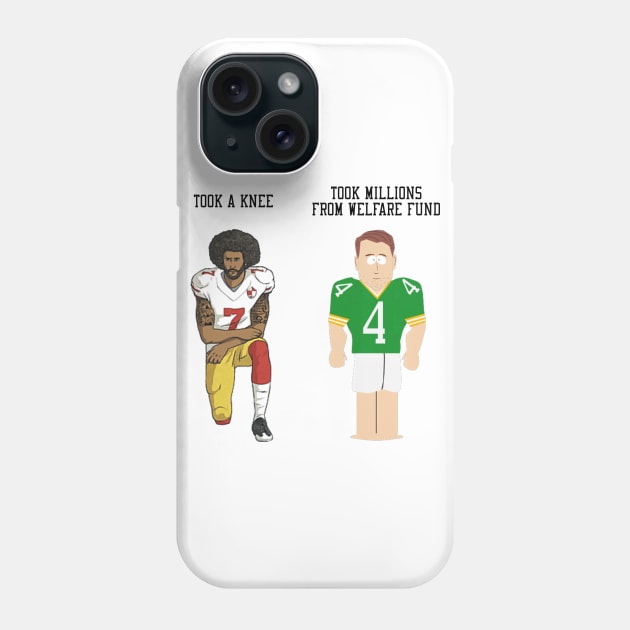 Colin Kaepernick & Brett Favre SouthPark Phone Case by MAR-A-LAGO RAIDERS