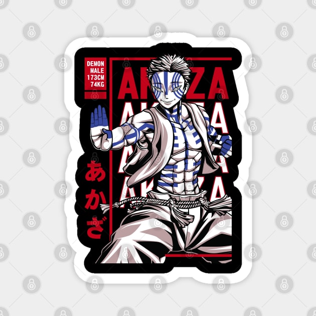 Demon Slayer Akaza Martial Arts Form Magnet by Otaku Vibes