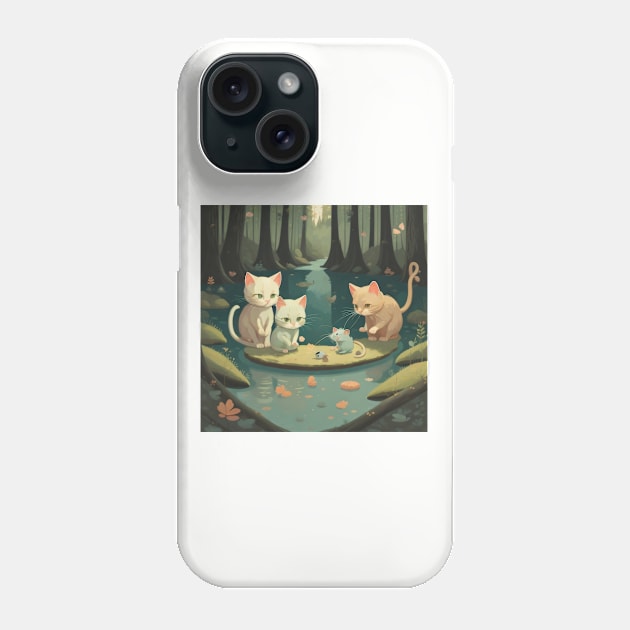 Playing kittens Phone Case by Virshan