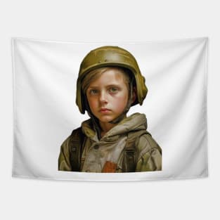 Innocent Valor: The Courageous Journey of a Young Soldier Tapestry