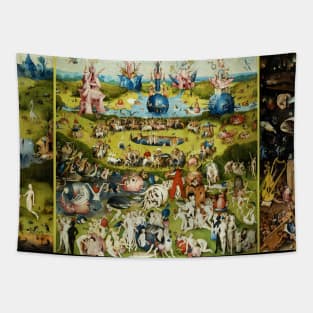 Garden of Earthly Delights , Paradise and Hell by Hieronymus Bosch Tapestry