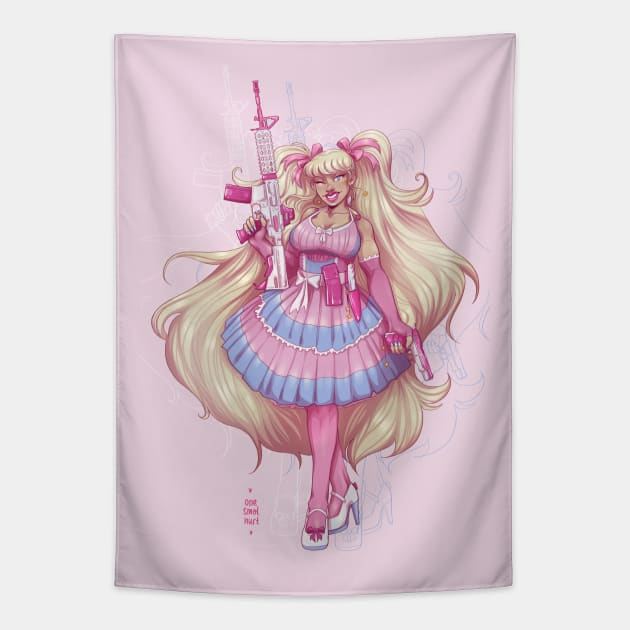 Kawaii fuck you up Tapestry by onesmolhurt