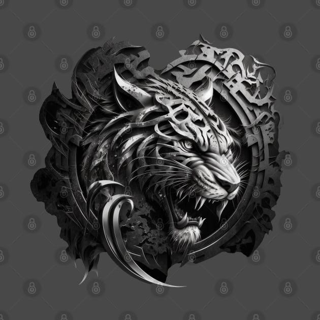 Tiger Emblem 3D by Just Rite Design