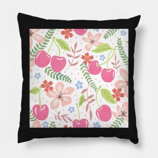 Cherry floral pattern Pillow
