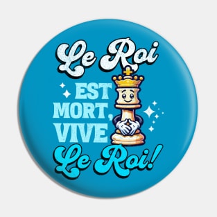 Le Roi est mort, Vive le roi - Vintage Chess King Pin