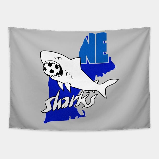 Defunct New England Sharks ASL Soccer 1981 Tapestry by LocalZonly