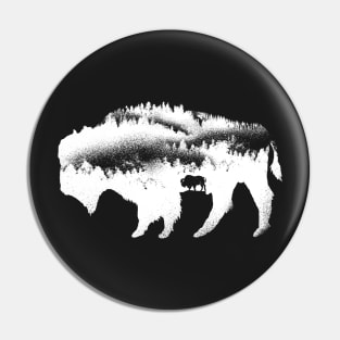 American bison Pin