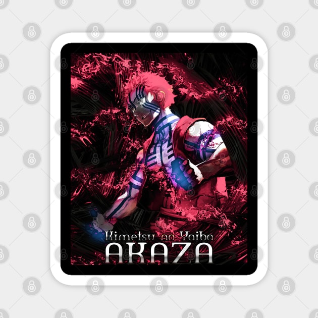 Bloody Demon Art Akaza Magnet by Valoka