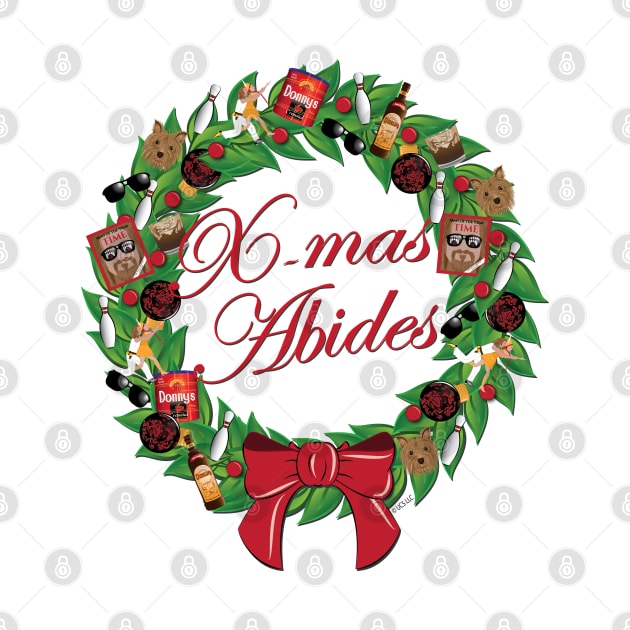 X-mas Abides Holiday Wreath by DQDesigns By Chele