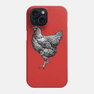 Vintage Barred Plymouth Rock Chicken Hen Phone Case