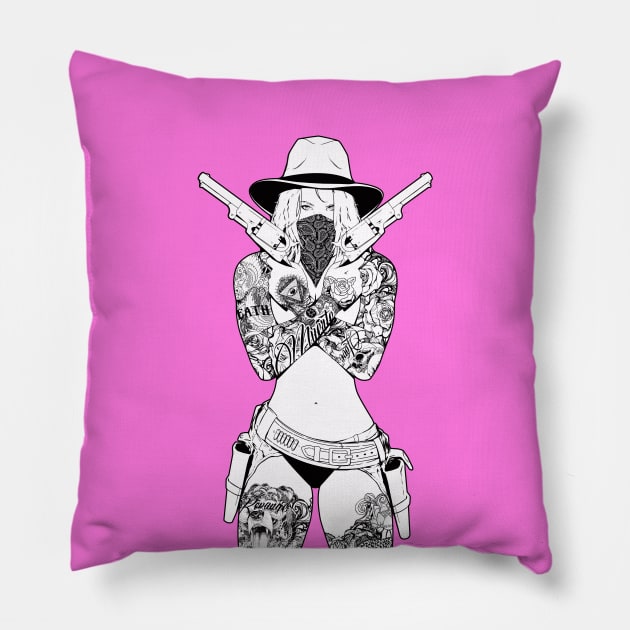 cowgirl Pillow by AbraaoLucas