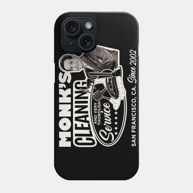 Monk's Cleaning Service Phone Case by Alema Art