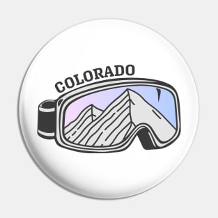 Sunset Mountain Ski Goggles | Colorado Pin