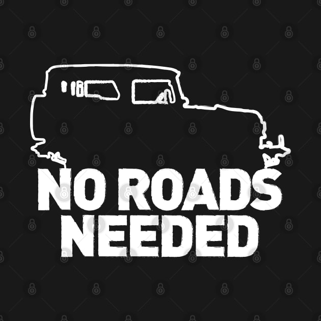 No Roads Needed (White) by OFFROAD-DESIGNS