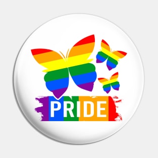 Rainbow Butterflies - Lgbt Pride Pin