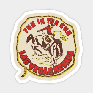 Las Vegas Nevada Vintage Cowboy Western Magnet