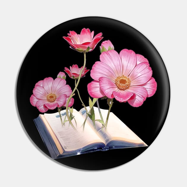 Flower Book Pin by LycheeDesign