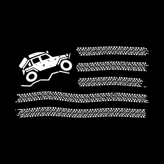 American Off Road 4x4 Overland Flag by hobrath