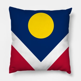 Denver Colorado Flag Pillow