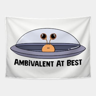 Ambivalent Alien And His UFO Tapestry