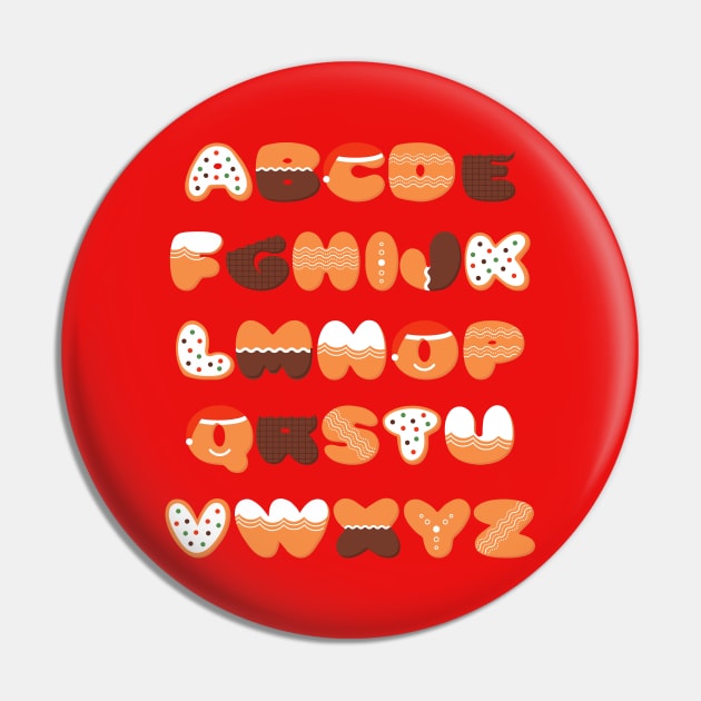 Alphabet Cookies Pin by Mako Design 