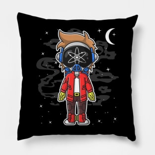 Hiphop Astronaut Cosmos Crypto ATOM Coin To The Moon Token Cryptocurrency Wallet HODL Birthday Gift For Men Women Kids Pillow