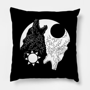 Negative Wolves Pillow