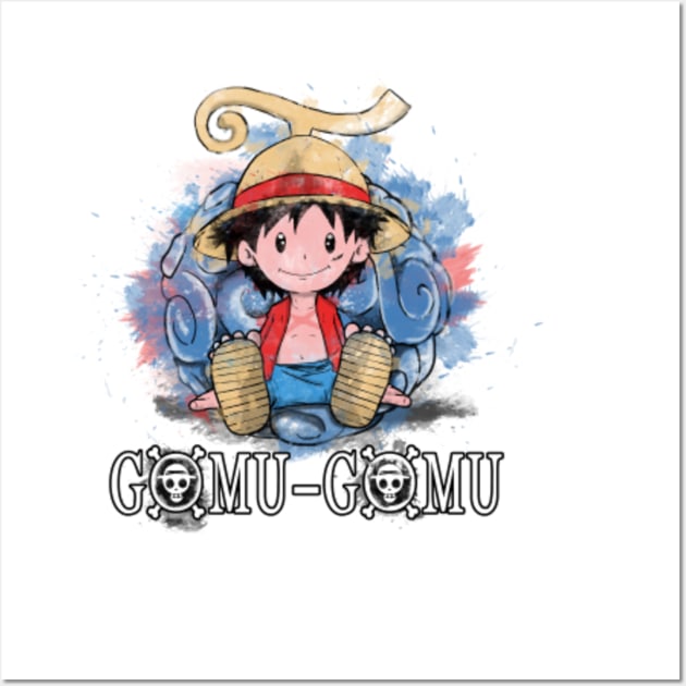 One Piece Luffy Devil Fruit Pixel Art (Gomu Gomu) | Sticker