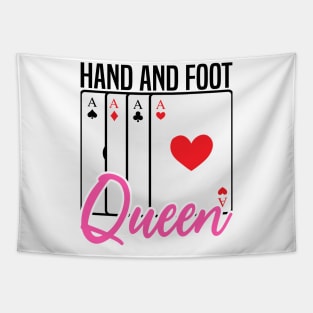 Hand and Foot Queen, Card Game Player and lover Tapestry