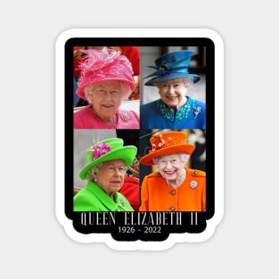 Rip Queen Elizabeth II God Bless the beautiful Queen 1926-2022 Magnet