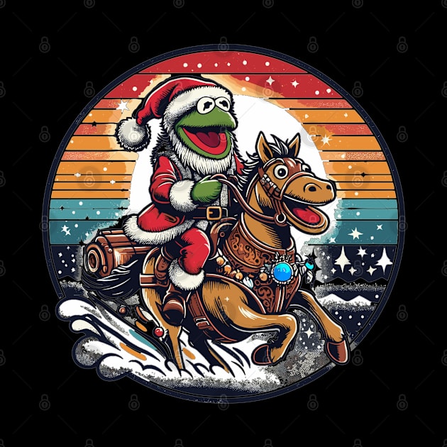 Muppet Riding on Santa's Horse by AlephArt