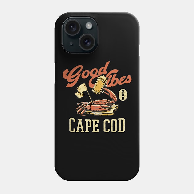 Beach Vibe New England Beer Vintage Cape Cod 508 Phone Case by nellieuyangela