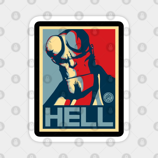 HELLBAMA Magnet by ROBZILLA