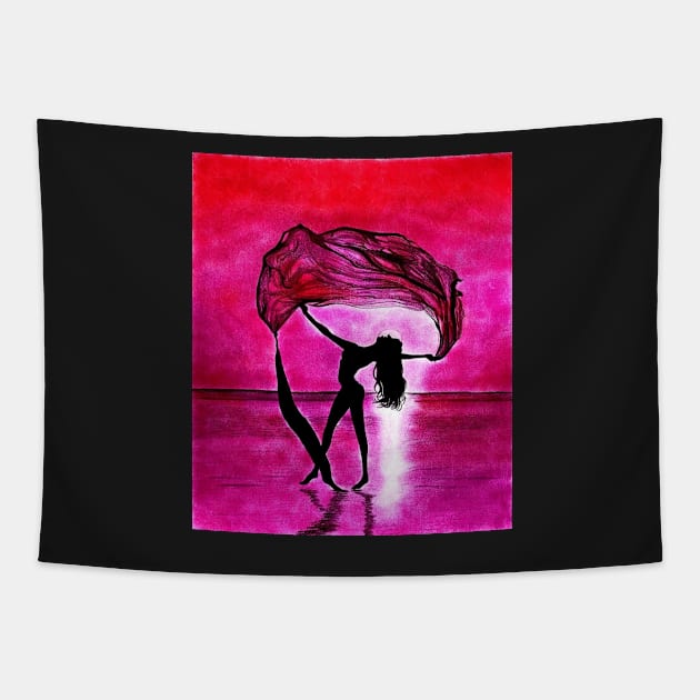 ONE WITH THE WIND Tapestry by kazartsy