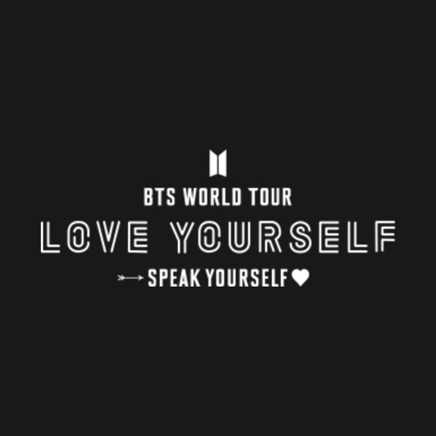 bts love yourself black t shirt