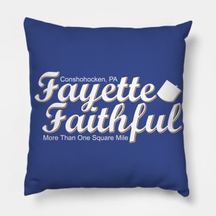 Fayette Faithful Blue Pillow