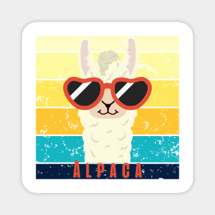 Vintage Alpaca Magnet