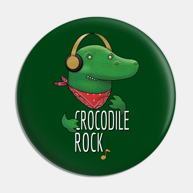 Crocodile rock Pin by goldengallery