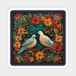 Two Turtle Doves Magnet