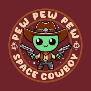 Space Cowboy Funny Alien T-Shirt