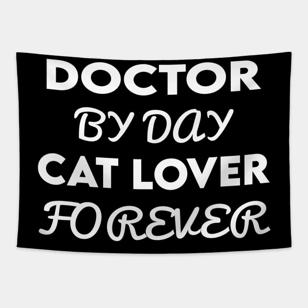 doctor cat Tapestry by Elhisodesigns