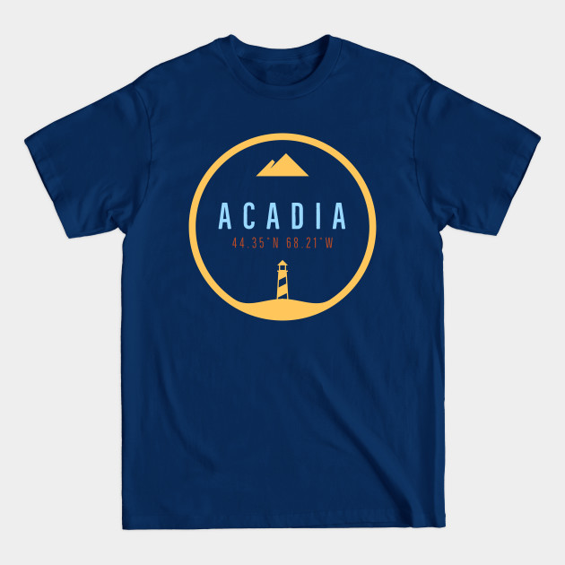 Disover Acadia National Park - Circle Badge - Acadia National Park - T-Shirt