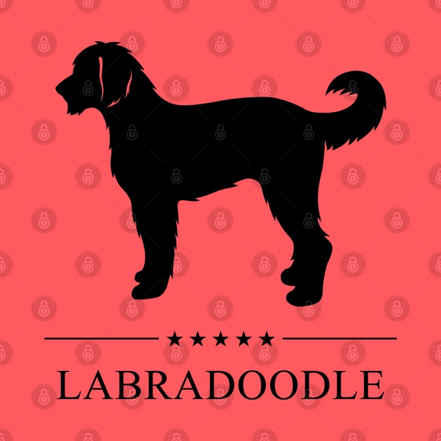 Labradoodle Black Silhouette by millersye