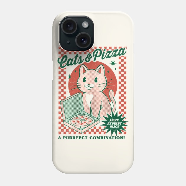 Cats and Pizza Phone Case by thiagocorrea