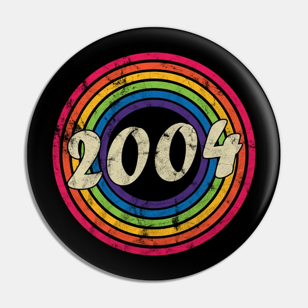 2004 - Retro Rainbow Faded-Style Pin by MaydenArt