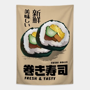 Sushi Roll Fresh and Tasty Tapestry