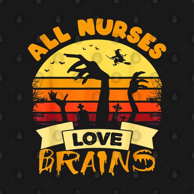 Halloween Shirt Funny Nurse by Christyn Evans