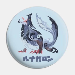 Monster Hunter Rise Sunbreak Lunagaron Kanji Icon Pin