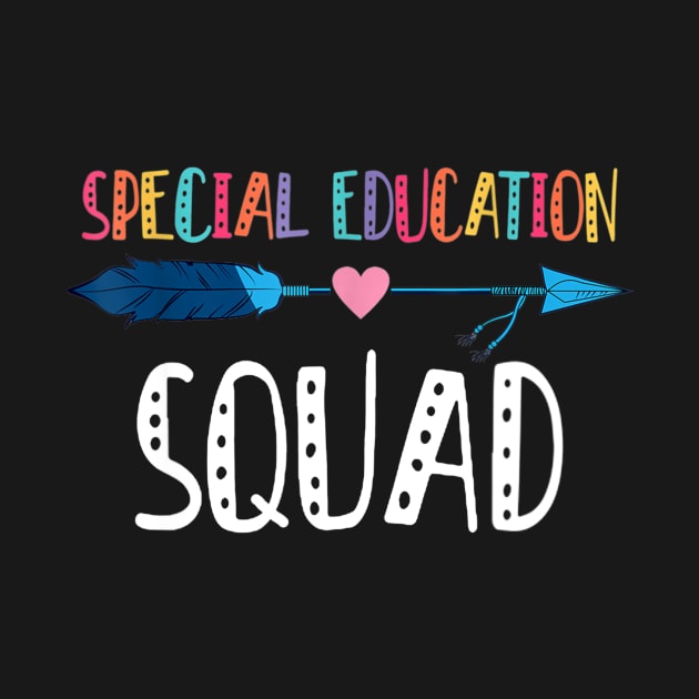 Special Education Squad Shirts Sped Teacher Back To School by Tane Kagar